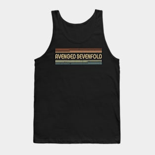 Avenged Sevenfold Retro Lines Tank Top